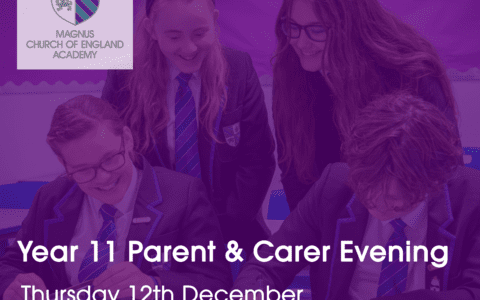 Year 11 Parent and Carer Evening - 12/12/24