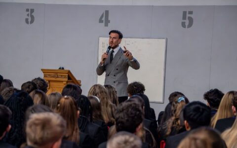 Students talk mental health and wellbeing with Tom Talks